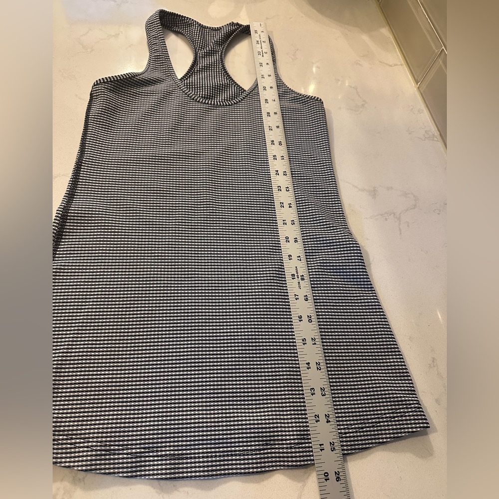 Lululemon CBR Racerback Inkwell Blue & White Tank Top Size 4 - Picture 6 of 7